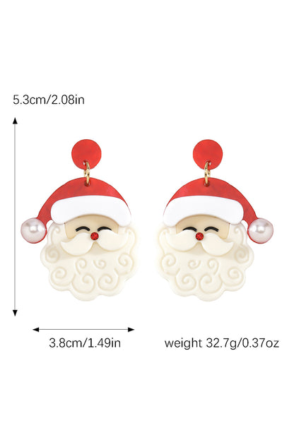 Jingle all the way—in style. These adorable Father Christmas earrings are the perfect way to add a little holiday cheer to your look. Featuring a fiery red base, bright pearl accents, and a charming Santa design, they’re festive, fun, and totally irresistible.