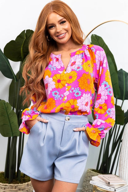 Flounce sleeves offer a ruffled, flowy silhouette. 