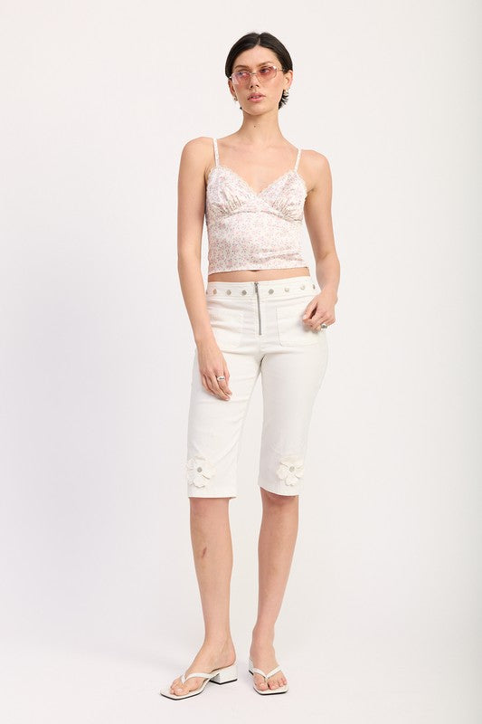 Lined front panel ensures modesty and comfort. 