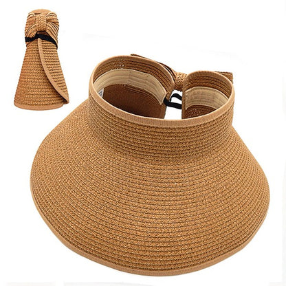 Stay cool, protected, and effortlessly chic with the Foldable Easy Carry Straw Sun Visor Hat. Whether you're lounging poolside, strolling the market, or jet-setting to your next sunny escape, this visor is your go-to for sun-smart fashion. Lightweight, breathable, and foldable—it’s the hat that fits your life.