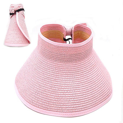 Stay cool, protected, and effortlessly chic with the Foldable Easy Carry Straw Sun Visor Hat. Whether you're lounging poolside, strolling the market, or jet-setting to your next sunny escape, this visor is your go-to for sun-smart fashion. Lightweight, breathable, and foldable—it’s the hat that fits your life.