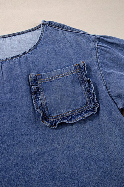 Versatile top that pairs well with jeans, skirts, or shorts.