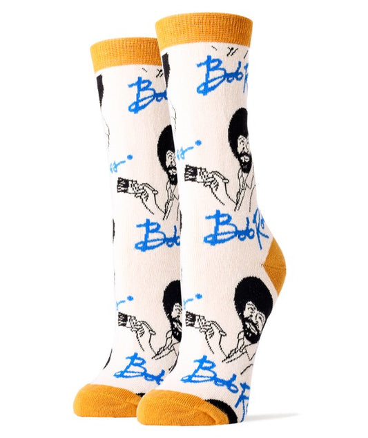 Funny crew socks offering a comfortable fit and playful design.
