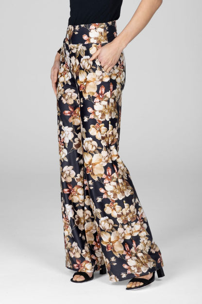 GRACE WIDE LEG PANT: FALL TONAL FLORAL
