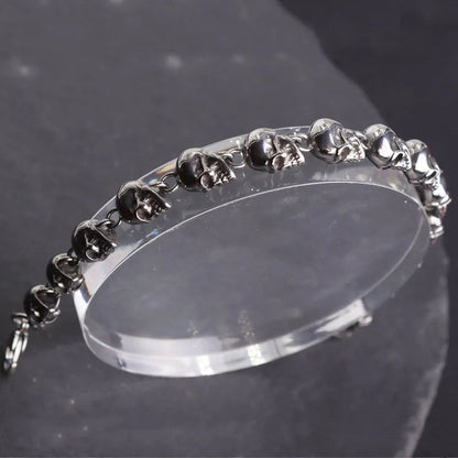 Men\\\\\\'s Vintage Skull Beaded Skull Bracelets Men\\\\\\'s Bracelets Gothic Jewelry Accessories Gifts