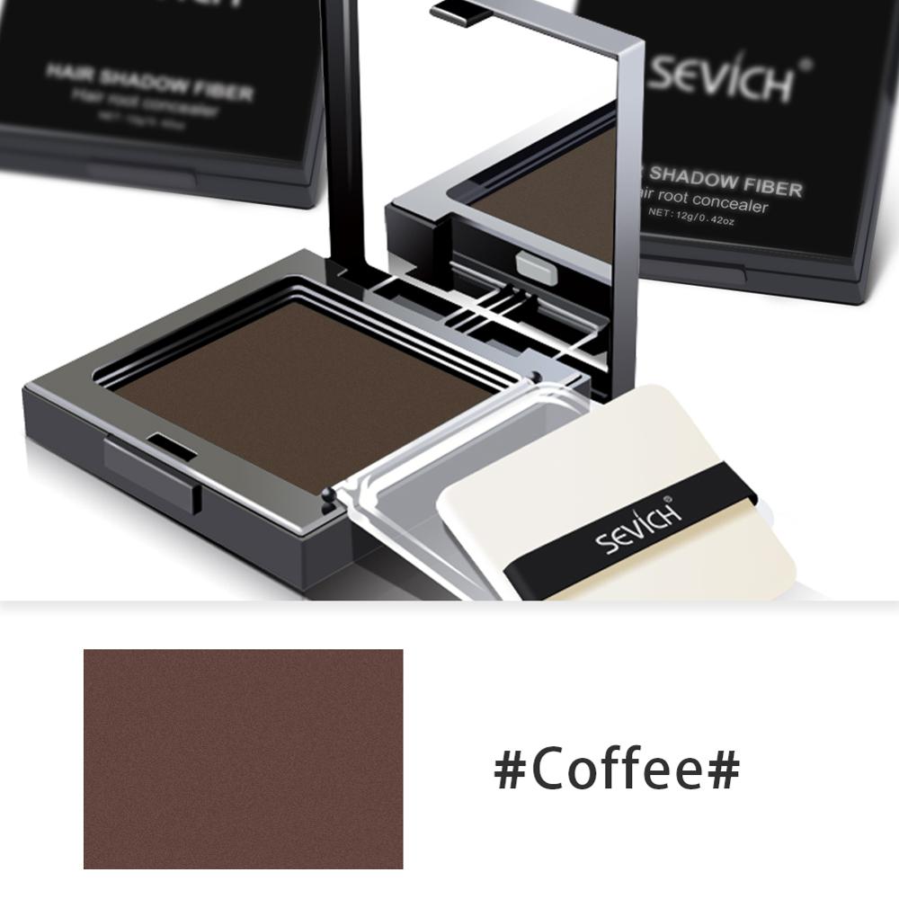 Sevich 12g Hair Line powder compact Waterproof Dark Brown Hair shadow Powder 3 Colors Hair Concealer Powder Instantly Cover Up