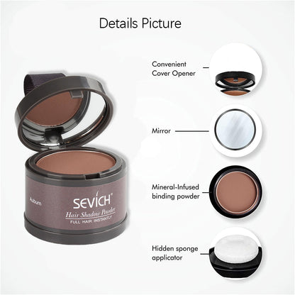 Sevich Hair Line Powder 2pcs/lot WaterProof Hair Shadow Powder Edge Control Root Cover Up Instant Hair Fluffy Powder Concealer
