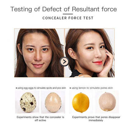 Air Cushion Mushroom Head CC Cream Concealer Whitening Concealer Moisturizing BB Cream Makeup  Up with Mushroom Puff TSLM1
