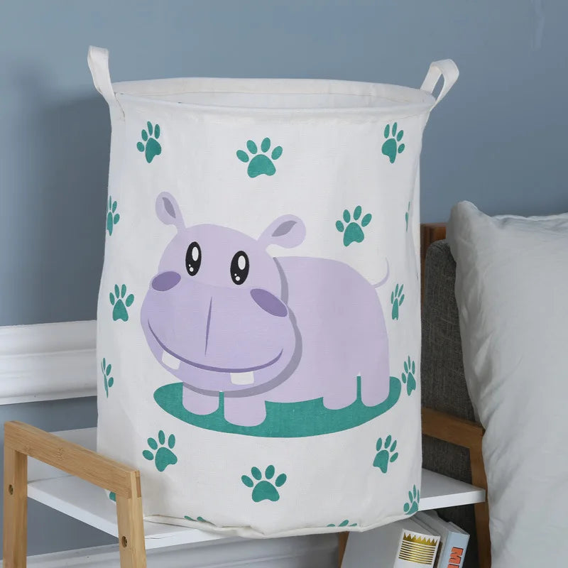 1pc Cloth Art Folding Geometry Dirty Clothes Toys Storage Bucket Household Storage Basket Dirty Clothes Laundry Basket 40*50cm