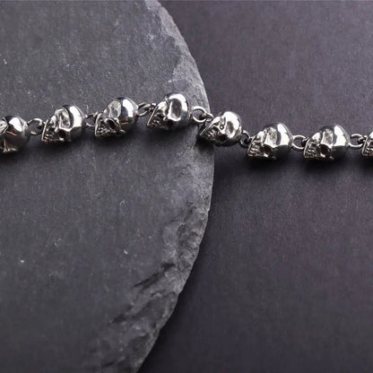 Men\\\\\\'s Vintage Skull Beaded Skull Bracelets Men\\\\\\'s Bracelets Gothic Jewelry Accessories Gifts