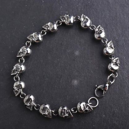 Men\\\\\\'s Vintage Skull Beaded Skull Bracelets Men\\\\\\'s Bracelets Gothic Jewelry Accessories Gifts