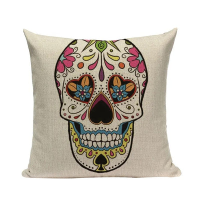 Halloween skull Cushion Cover Car Throw Pillow Cover 18x18 inches Pillowcase Home Decor Custom Fashion Linen