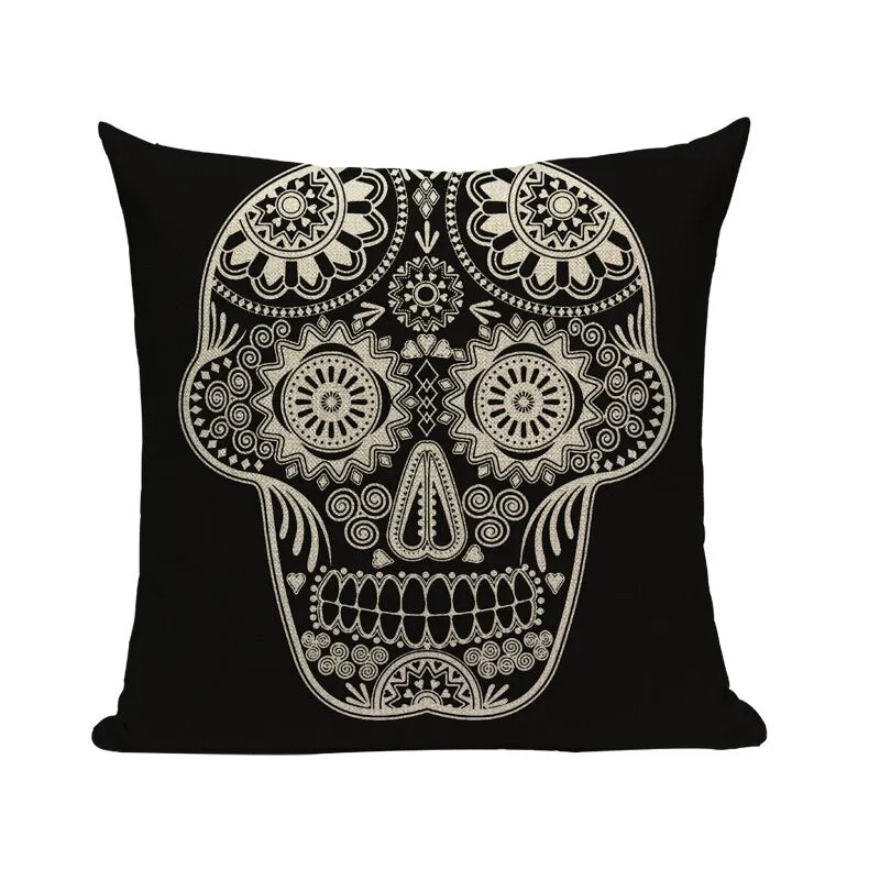 Halloween skull Cushion Cover Car Throw Pillow Cover 18x18 inches Pillowcase Home Decor Custom Fashion Linen