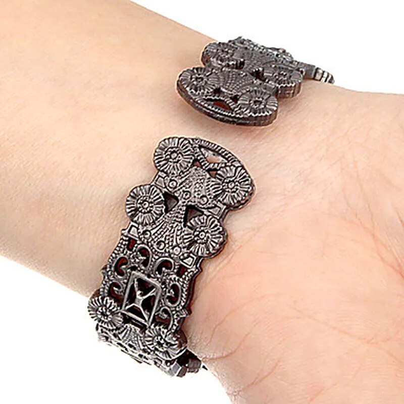 Pulsera Hombre XINHUA Stainless Steel Dial Quartz Wristwatches for Women Fashion Bracelet Watches Flower Bangle Watch