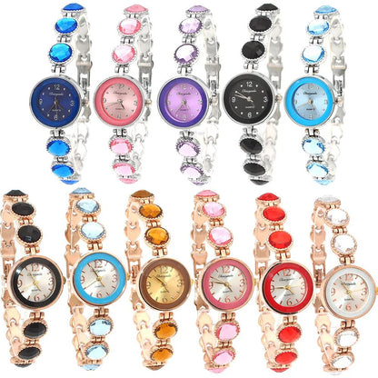 chaoyada women office ladies gold stainless steel luxury quartz wristwatch girls electronic waterproof bracelet watches
