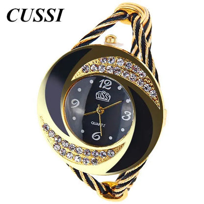 Women Casual Wristwatch 7 Colors Bracelet Round Dial Crystal Quartz Elegant Fashion Watch Hight Quality Hour major Clock relojes
