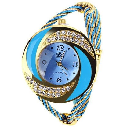 Women Casual Wristwatch 7 Colors Bracelet Round Dial Crystal Quartz Elegant Fashion Watch Hight Quality Hour major Clock relojes