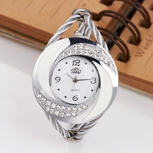Women Casual Wristwatch 7 Colors Bracelet Round Dial Crystal Quartz Elegant Fashion Watch Hight Quality Hour major Clock relojes
