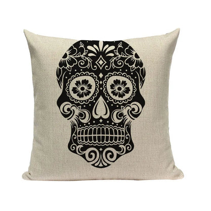 Halloween skull Cushion Cover Car Throw Pillow Cover 18x18 inches Pillowcase Home Decor Custom Fashion Linen