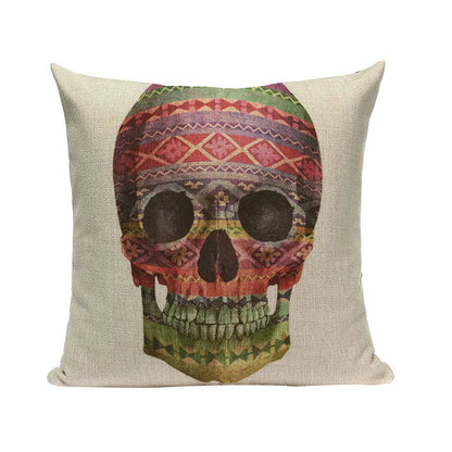 Halloween skull Cushion Cover Car Throw Pillow Cover 18x18 inches Pillowcase Home Decor Custom Fashion Linen