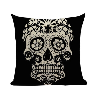 Halloween skull Cushion Cover Car Throw Pillow Cover 18x18 inches Pillowcase Home Decor Custom Fashion Linen