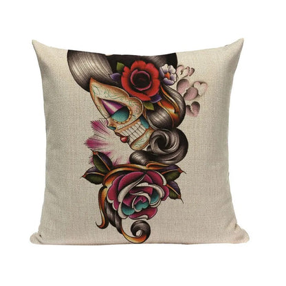 Halloween skull Cushion Cover Car Throw Pillow Cover 18x18 inches Pillowcase Home Decor Custom Fashion Linen