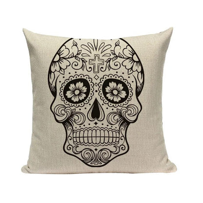 Halloween skull Cushion Cover Car Throw Pillow Cover 18x18 inches Pillowcase Home Decor Custom Fashion Linen