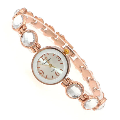 chaoyada women office ladies gold stainless steel luxury quartz wristwatch girls electronic waterproof bracelet watches