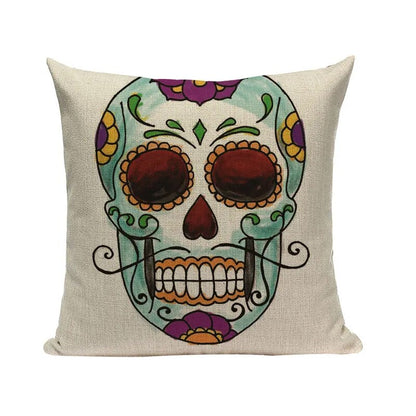 Halloween skull Cushion Cover Car Throw Pillow Cover 18x18 inches Pillowcase Home Decor Custom Fashion Linen