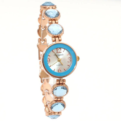 chaoyada women office ladies gold stainless steel luxury quartz wristwatch girls electronic waterproof bracelet watches
