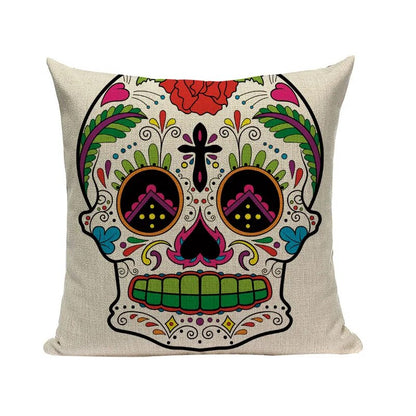 Halloween skull Cushion Cover Car Throw Pillow Cover 18x18 inches Pillowcase Home Decor Custom Fashion Linen