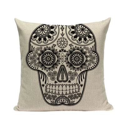 Halloween skull Cushion Cover Car Throw Pillow Cover 18x18 inches Pillowcase Home Decor Custom Fashion Linen