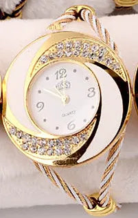 Women Casual Wristwatch 7 Colors Bracelet Round Dial Crystal Quartz Elegant Fashion Watch Hight Quality Hour major Clock relojes