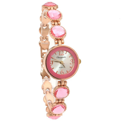 chaoyada women office ladies gold stainless steel luxury quartz wristwatch girls electronic waterproof bracelet watches