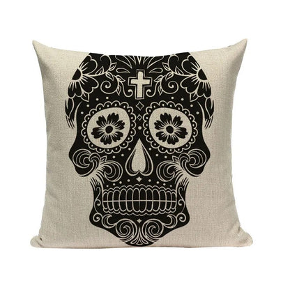 Halloween skull Cushion Cover Car Throw Pillow Cover 18x18 inches Pillowcase Home Decor Custom Fashion Linen
