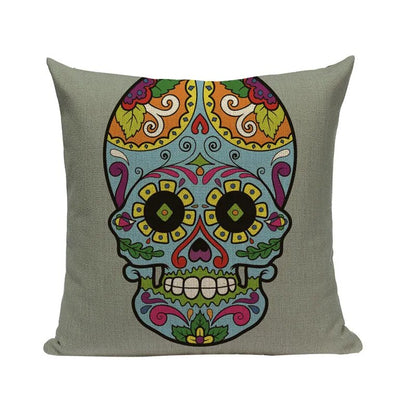 Halloween skull Cushion Cover Car Throw Pillow Cover 18x18 inches Pillowcase Home Decor Custom Fashion Linen