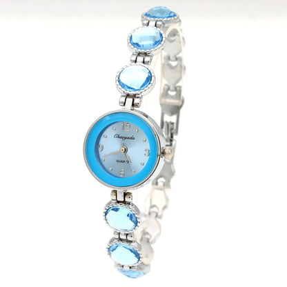 chaoyada women office ladies gold stainless steel luxury quartz wristwatch girls electronic waterproof bracelet watches