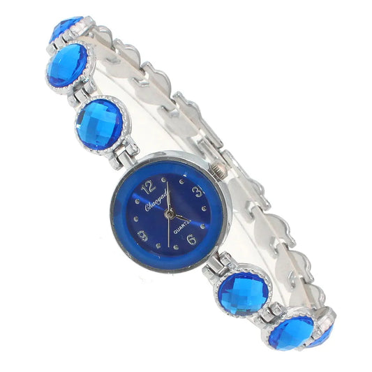 chaoyada women office ladies gold stainless steel luxury quartz wristwatch girls electronic waterproof bracelet watches