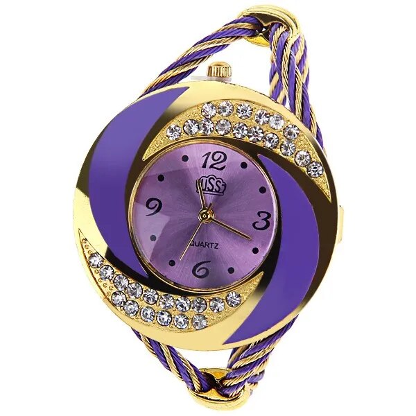 Women Casual Wristwatch 7 Colors Bracelet Round Dial Crystal Quartz Elegant Fashion Watch Hight Quality Hour major Clock relojes