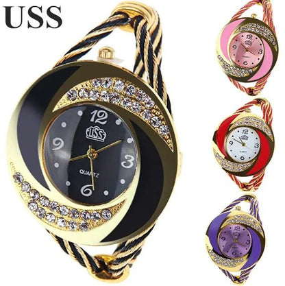 Women Casual Wristwatch 7 Colors Bracelet Round Dial Crystal Quartz Elegant Fashion Watch Hight Quality Hour major Clock relojes