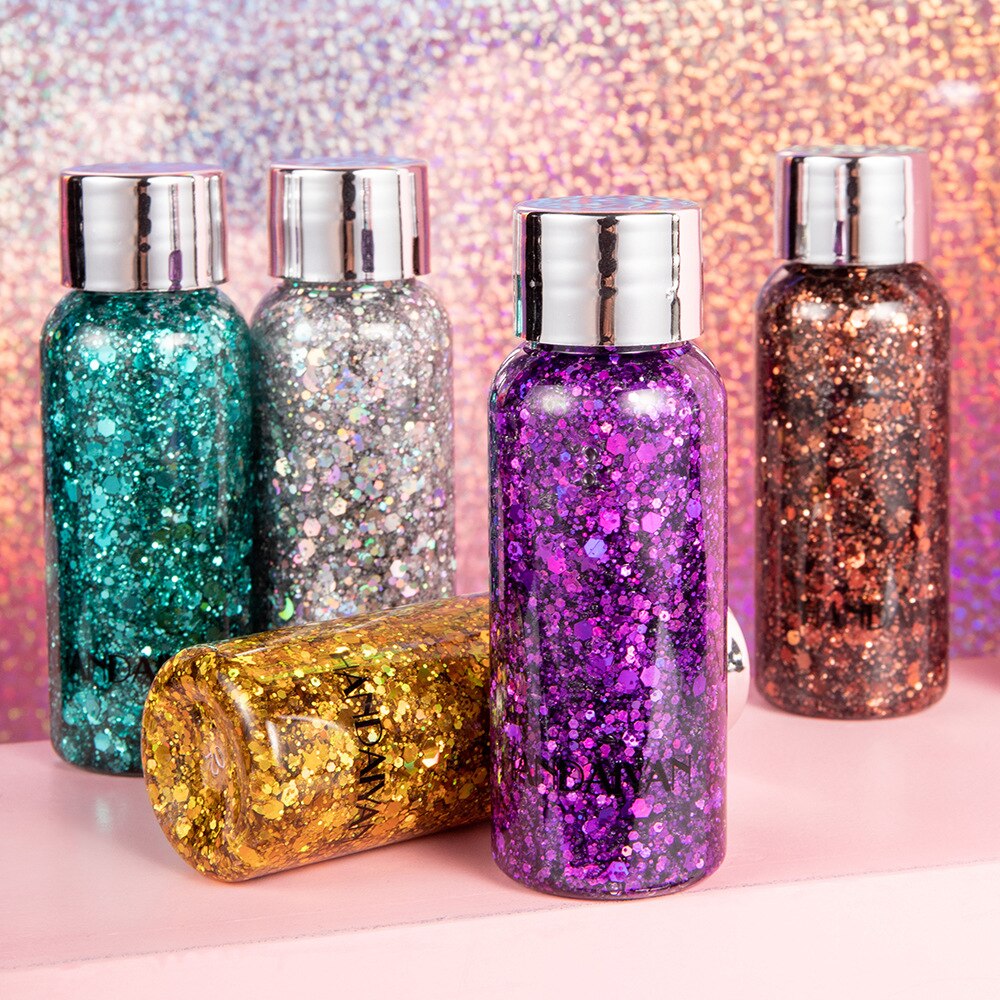 Shiny Eye Glitter Eyeshadow Nail Hair Body Face Sequins   Pigment for Eyes Glitter Eyeshadow Festival Party Glitter косметика