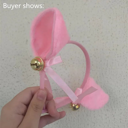 Women Sweet Cat Ears Headband Anime Accessories Party Club Bar Halloween Costume Hair Headband Girls Plush Ears Headwear