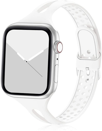 Slim strap for Apple watch band 44mm 40mm 42mm 38mm Silicone watchband correa bracelet for iwatch series 7 6 5 4 3 SE 45mm 41mm