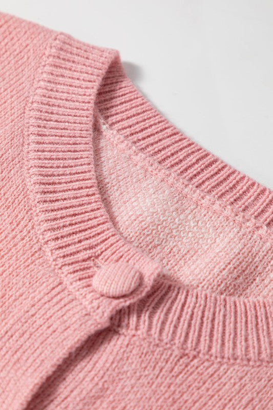 a Heart Button Front Sweater for women