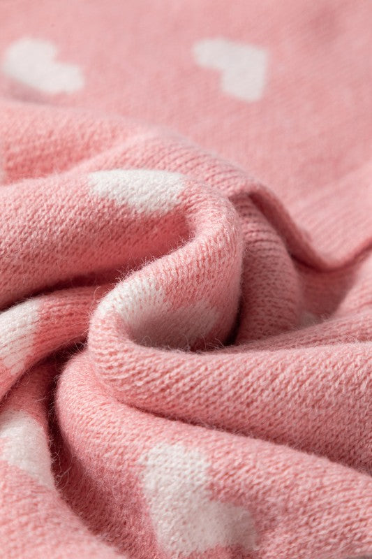 A Squeeze Heart Button Front Sweater