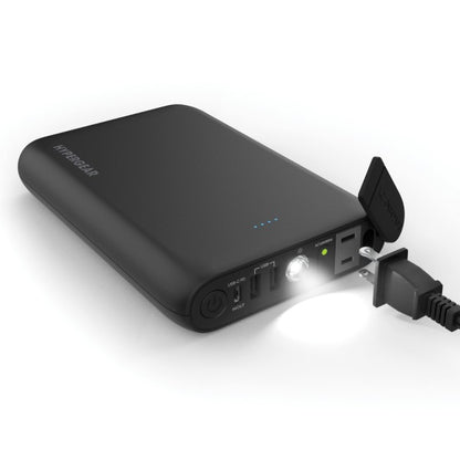 Meet the ultimate mobile power station. The HyperGear 24000mAh AC Laptop Power Bank is built for professionals, travelers, and digital nomads who need serious backup. With a massive battery, AC outlet, and USB-C PD, it charges laptops, phones, tablets, and more—no wall outlet required.