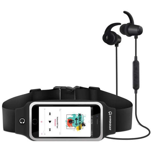 Crush your fitness goals with the HyperGear ActiveGear Wireless Earphones & Belt combo. Designed for athletes, runners, and everyday movers, this set delivers high-performance audio and hands-free convenience in one sleek package. Whether you're hitting the pavement or the gym, you’ll stay connected, focused, and totally untangled