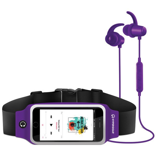 Crush your fitness goals with the HyperGear ActiveGear Wireless Earphones & Belt combo. Designed for athletes, runners, and everyday movers, this set delivers high-performance audio and hands-free convenience in one sleek package. Whether you're hitting the pavement or the gym, you’ll stay connected, focused, and totally untangled