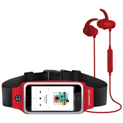 Crush your fitness goals with the HyperGear ActiveGear Wireless Earphones & Belt combo. Designed for athletes, runners, and everyday movers, this set delivers high-performance audio and hands-free convenience in one sleek package. Whether you're hitting the pavement or the gym, you’ll stay connected, focused, and totally untangled