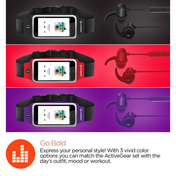 Crush your fitness goals with the HyperGear ActiveGear Wireless Earphones & Belt combo. Designed for athletes, runners, and everyday movers, this set delivers high-performance audio and hands-free convenience in one sleek package. Whether you're hitting the pavement or the gym, you’ll stay connected, focused, and totally untangled